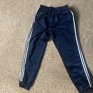 Navy blue adidas joggers